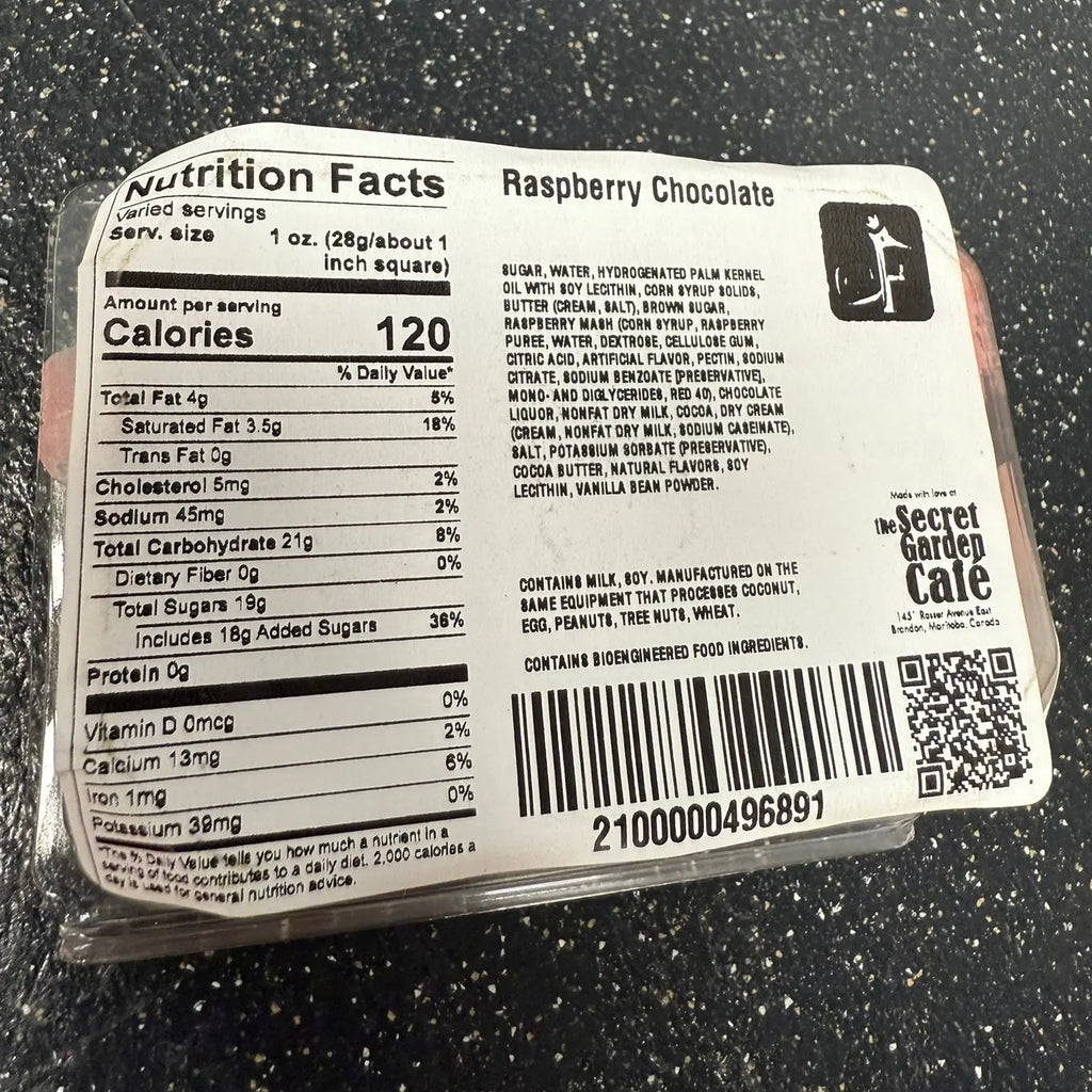 Raspberry Chocolate Fudge Foxtail Fudge Factory